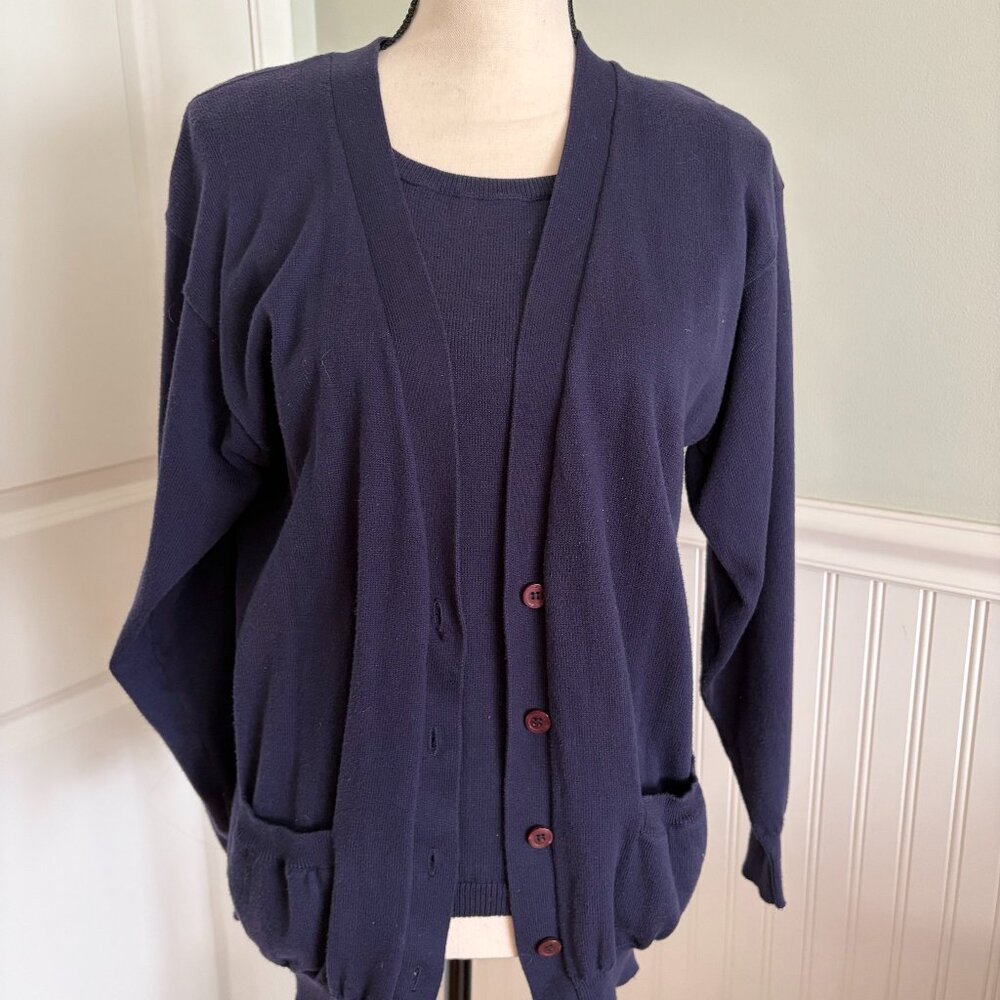 Vintage Calvin Klein Sport navy shell and sweater